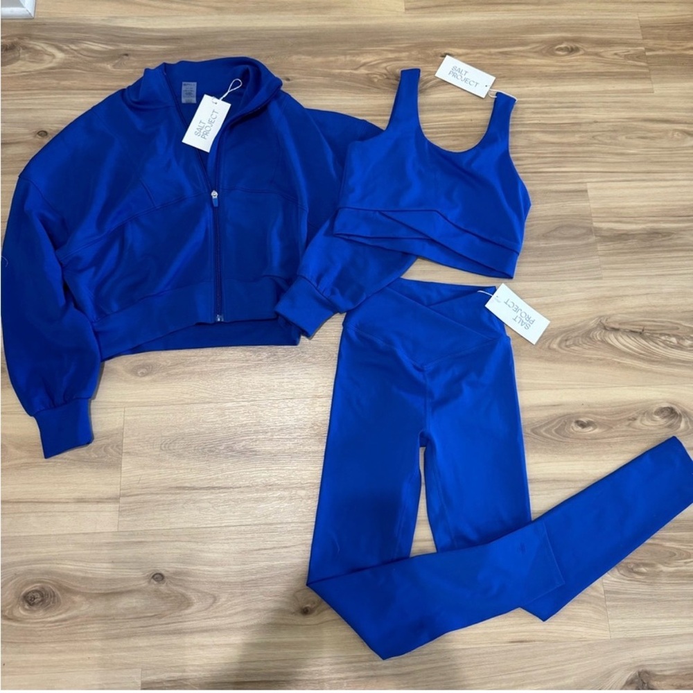 Blue Women's Activewear Set